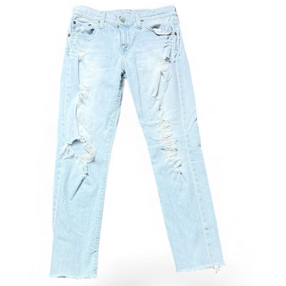 Ag Adriano Goldshmied Designer Light-Wash Jeans - Picture 3 of 10